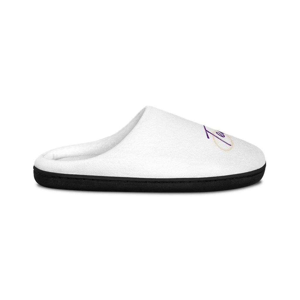 Cozy Women's Indoor Slippers with Stylish Script Design, Perfect for Relaxing at Home or Gifting, Ideal for Holidays and Cozy Nights, [...]