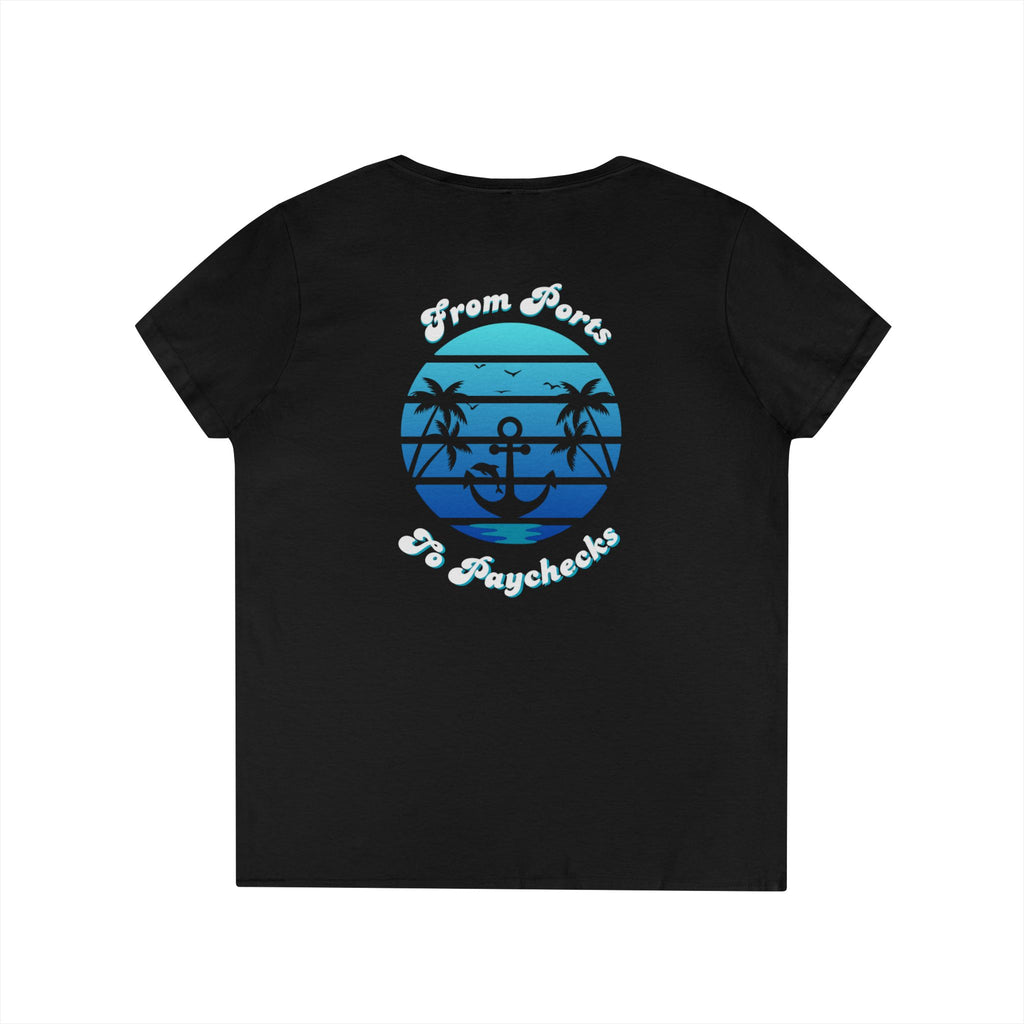 Infinity Team V-Neck T-Shirt, Summer Casual Tee