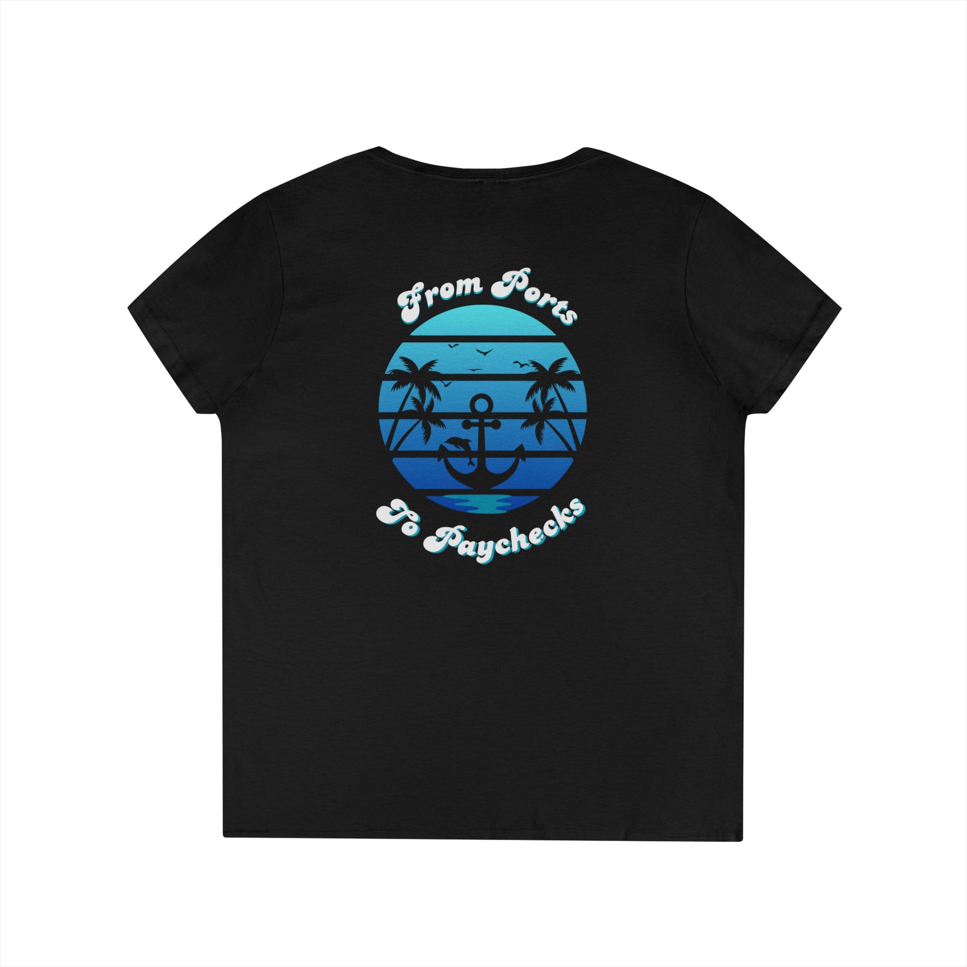 Infinity Team V-Neck T-Shirt, Summer Casual Tee
