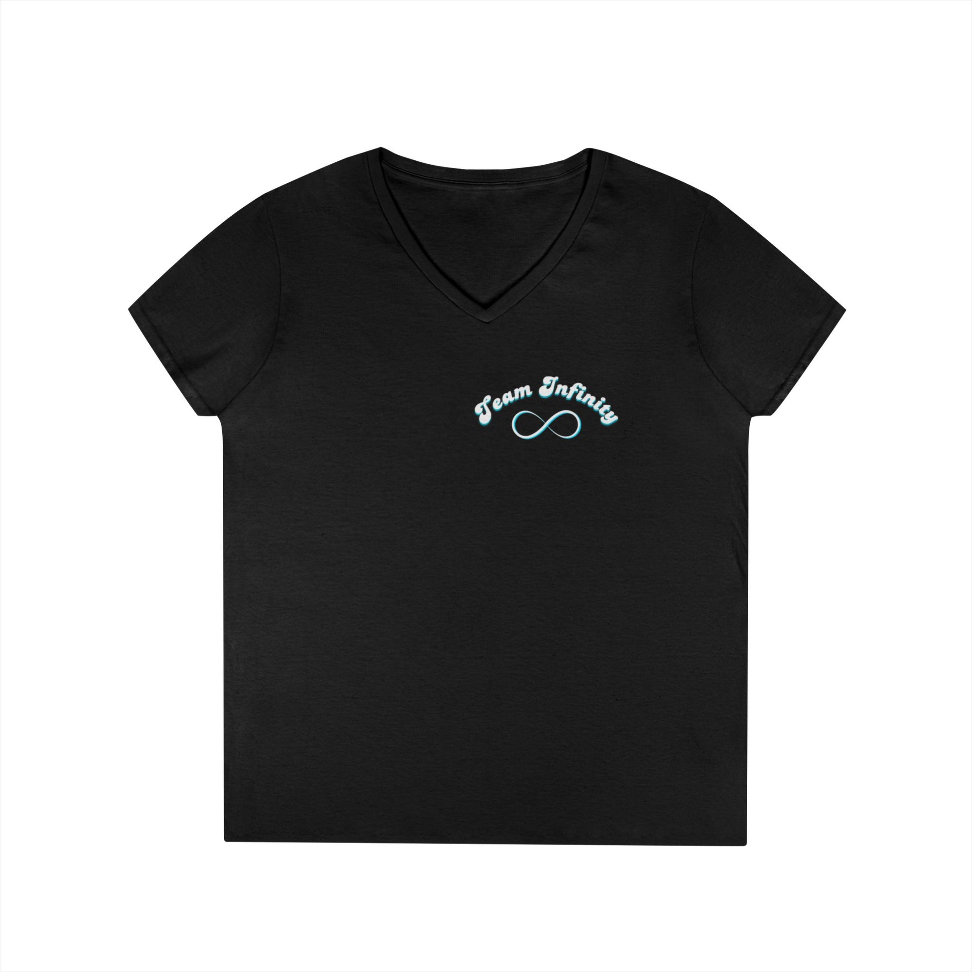 Infinity Team V-Neck T-Shirt, Summer Casual Tee