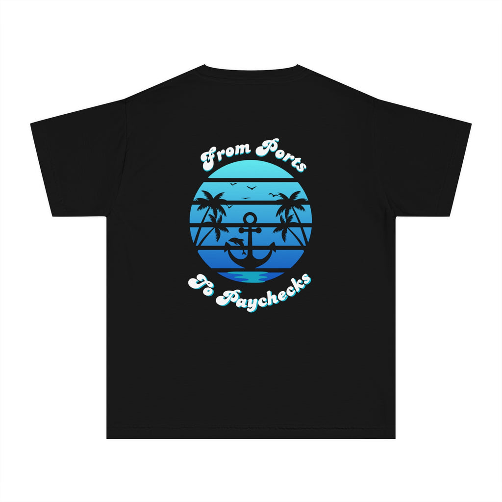 Youth Casual Tee - Future Agent, From Ports to Paychecks Shirt, Cool Kid Appare