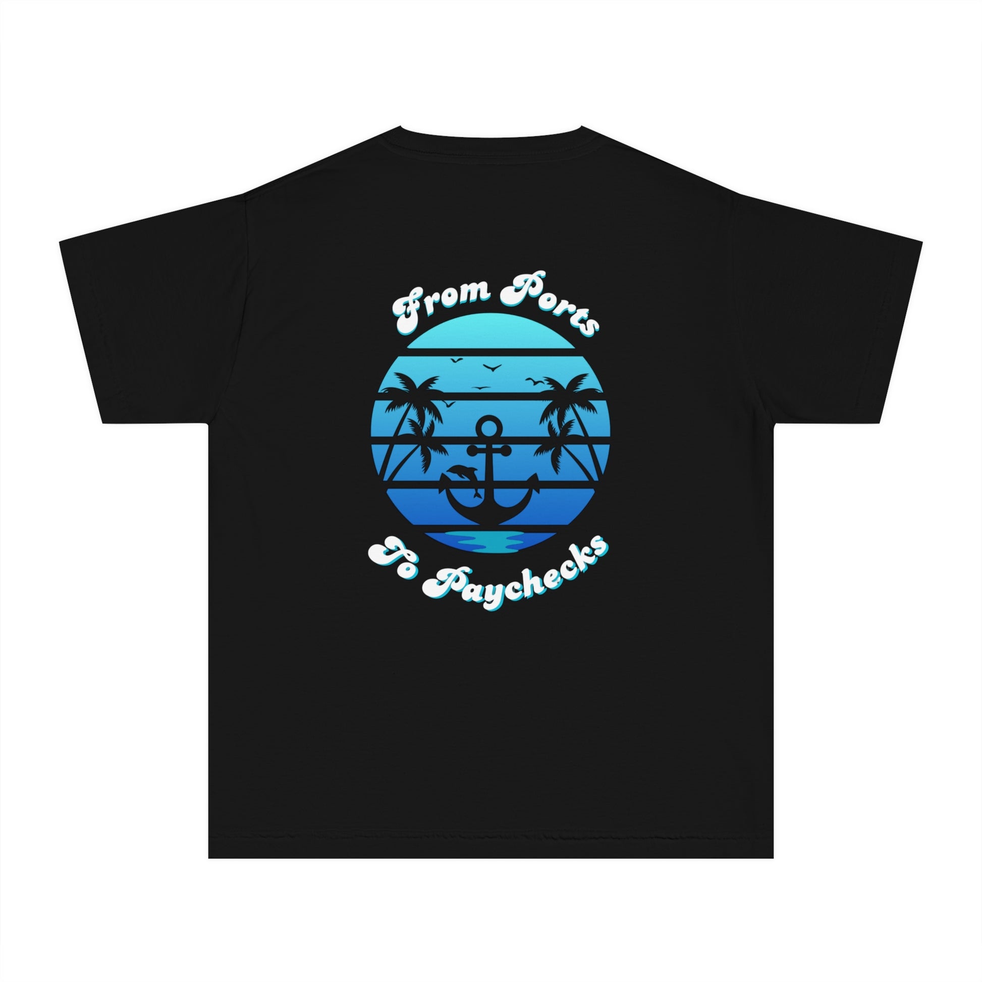 Youth Casual Tee - Future Agent, From Ports to Paychecks Shirt, Cool Kid Appare